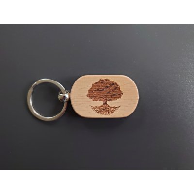 Sleutelhanger hout tree of life