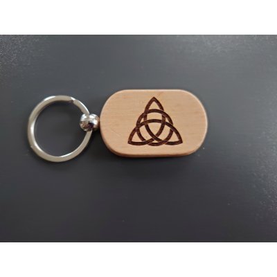 Sleutelhanger Triquetra ovaal