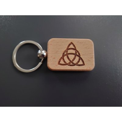 Sleutelhanger Triquetra rechthoek